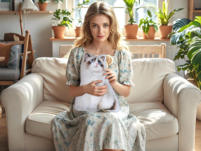 Personalized 3D Pet Pillow from Photo, Custom Dog/Cat Shaped Pillow with Photo, Double Sided Pet Pillow, Unique Pet Gift for Animal Lover