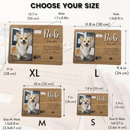 Pet memorial frame, Pet Collar Holder, Pet Sympathy, In Loving Memory, Pet Loss Frame, Cat Memorial Gift, Pet Memorial Gift MP08