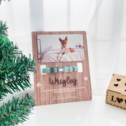 Pet memorial frame, Pet Collar Holder, Pet Sympathy, In Loving Memory, Pet Loss Frame, Cat Memorial Gift, Pet Memorial Gift MP08