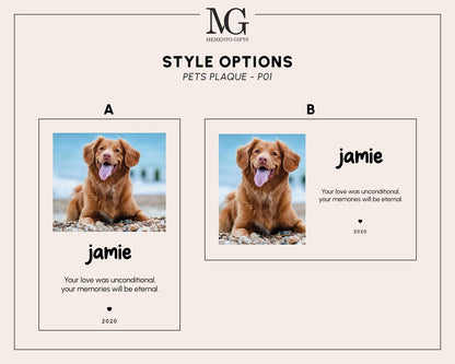 pet memorial plaque,pet loss gift,sorry for your loss,dog memorial plaque,dog sympathy gift,dog remembrance gift,in memory of dog,dog memory gift,acrylic photo block,dog death gifts,Photo Block Print,bereavement gift,hardest goodbye