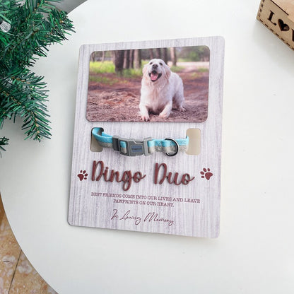 Pet memorial frame, Pet Collar Holder, Pet Sympathy, In Loving Memory, Pet Loss Frame, Cat Memorial Gift, Pet Memorial Gift MP08