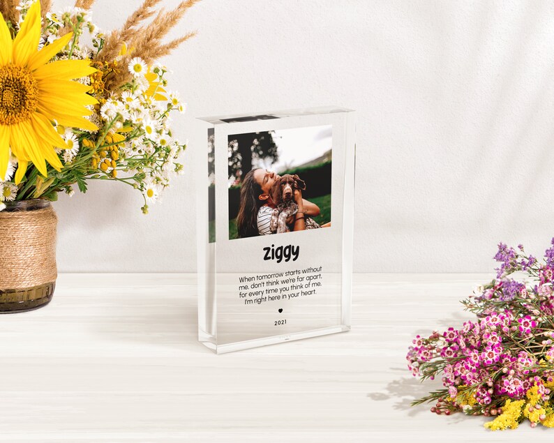 pet memorial plaque,pet loss gift,sorry for your loss,dog memorial plaque,dog sympathy gift,dog remembrance gift,in memory of dog,dog memory gift,acrylic photo block,dog death gifts,Photo Block Print,bereavement gift,hardest goodbye