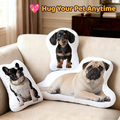 Custom 3D Pet Pillow: Personalized Photo Cat Cushion, Memorial Gift