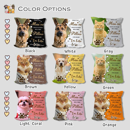 Custom Pet Memorial Pillow, Pet Loss Gift with Photo, Dog Cat Memorial Cushion, Sympathy Gift for Pet Lover, Personalized Pet Remembrance