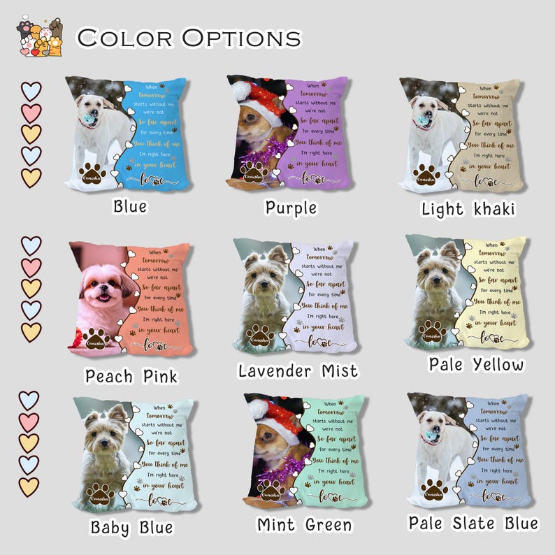 Custom Pet Memorial Pillow, Pet Loss Gift with Photo, Dog Cat Memorial Cushion, Sympathy Gift for Pet Lover, Personalized Pet Remembrance