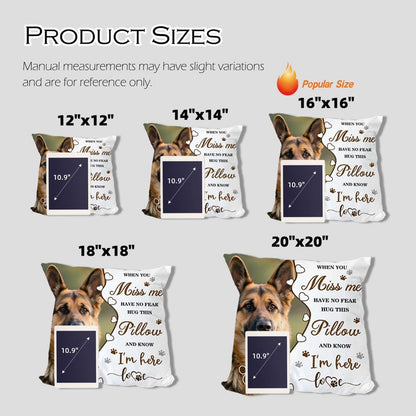 Custom Pet Memorial Pillow, Pet Loss Gift with Photo, Dog Cat Memorial Cushion, Sympathy Gift for Pet Lover, Personalized Pet Remembrance