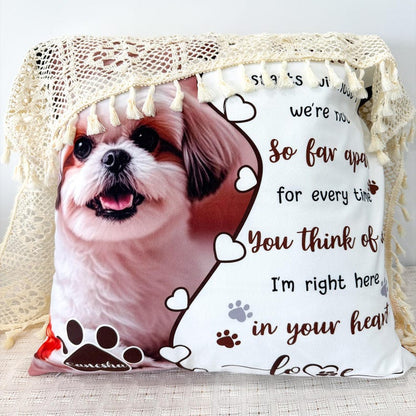 Custom Pet Memorial Pillow, Pet Loss Gift with Photo, Dog Cat Memorial Cushion, Sympathy Gift for Pet Lover, Personalized Pet Remembrance