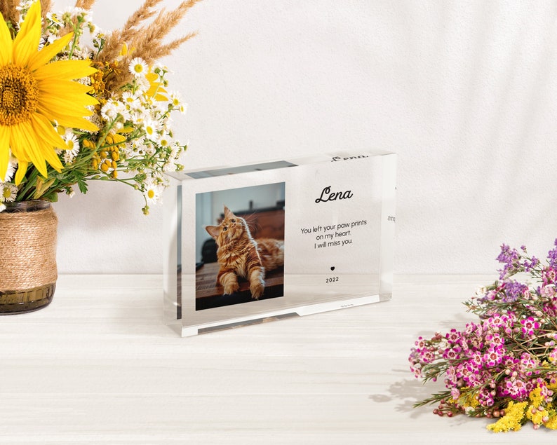 Cat Photo Gift, Photo Block Print, For your Four-Legged Friend | P01