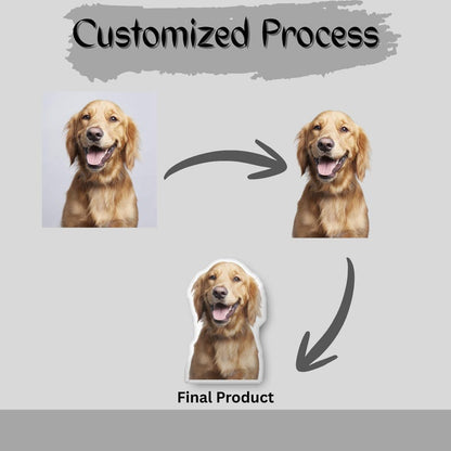 Custom Pet Shaped Pillow, 3D Photo Pillow, Pet Lover Gift, Dog Pillow, Pet Portrait Pillow, Pet Memorial, Pet Gift, Dog Gift, Cat Gift