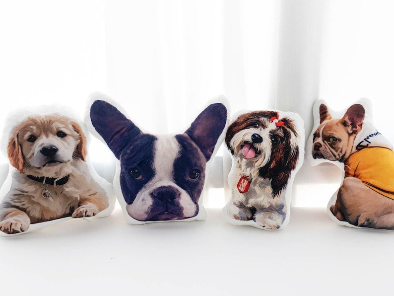 Custom Pet Shape Pillow | Cat Photo Cushion | Personalized Dog Portrait Gift | Unique Keepsake for Dog Lovers | Pet Memorial Pillow