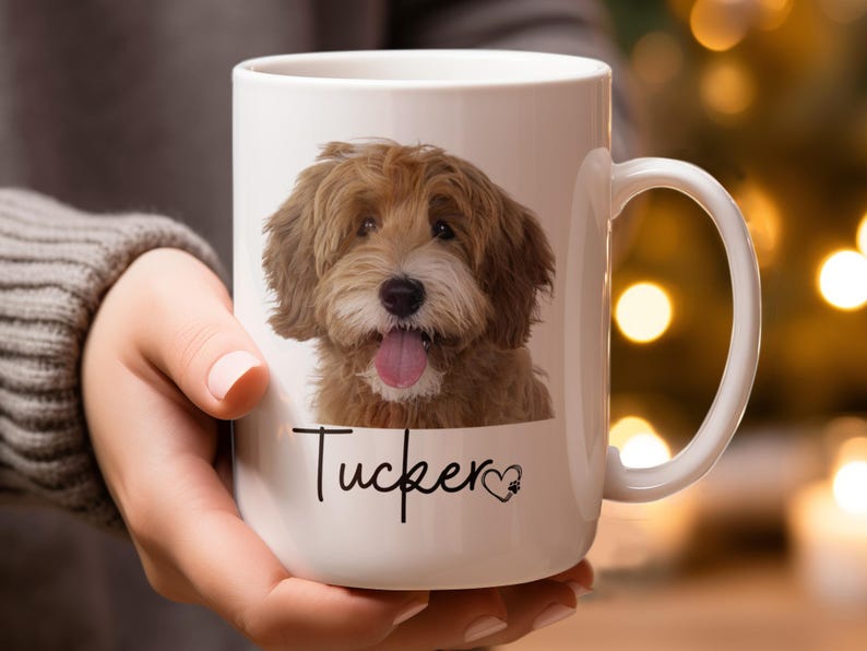 Custom Pet Portrait Mug, Custom Dog Mug, Pet Art, Coffee Cup, Personalized Pet Mugs, Dog Mom, Personalized Gift for Pet Lovers, pet lover