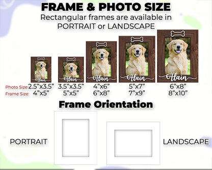 Personalized Pet Picture Frame,Dog Frame,Dog Memorial Gift,Pet Name Photo,Cat Dog Lover,Cat Memorial,Pet Portrait,New Pet Gift,Pet Keepsake