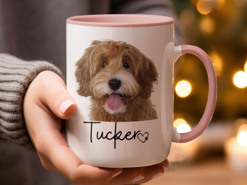 Custom Pet Portrait Mug, Custom Dog Mug, Pet Art, Coffee Cup, Personalized Pet Mugs, Dog Mom, Personalized Gift for Pet Lovers, pet lover