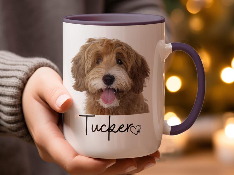 Custom Pet Portrait Mug, Custom Dog Mug, Pet Art, Coffee Cup, Personalized Pet Mugs, Dog Mom, Personalized Gift for Pet Lovers, pet lover