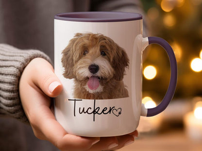 Custom Pet Portrait Mug, Custom Dog Mug, Pet Art, Coffee Cup, Personalized Pet Mugs, Dog Mom, Personalized Gift for Pet Lovers, pet lover
