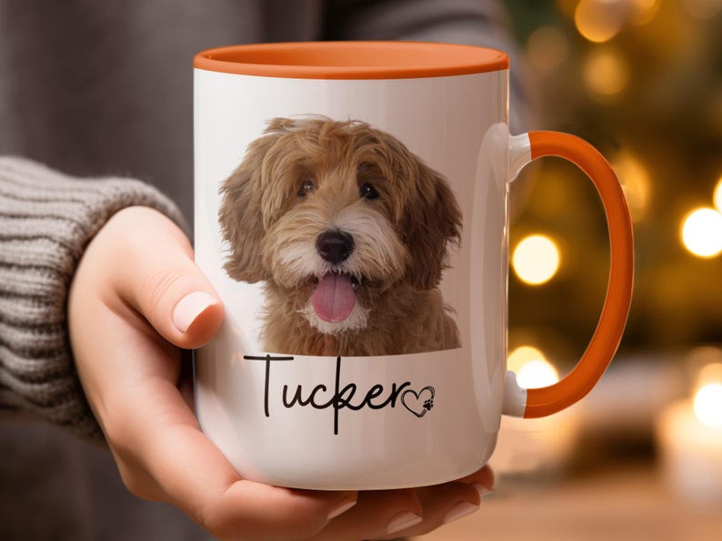 Custom Pet Portrait Mug, Custom Dog Mug, Pet Art, Coffee Cup, Personalized Pet Mugs, Dog Mom, Personalized Gift for Pet Lovers, pet lover