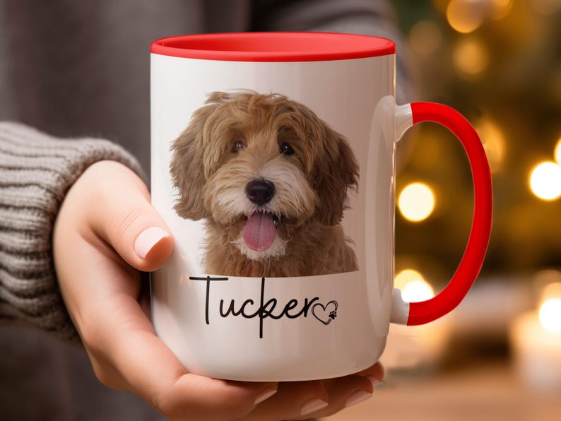 Custom Pet Portrait Mug, Custom Dog Mug, Pet Art, Coffee Cup, Personalized Pet Mugs, Dog Mom, Personalized Gift for Pet Lovers, pet lover