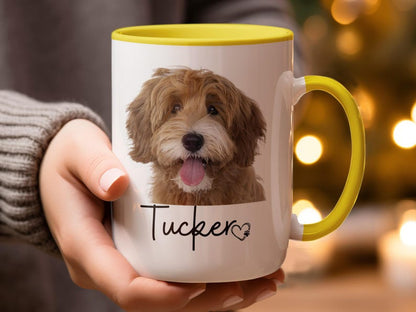 Custom Pet Portrait Mug, Custom Dog Mug, Pet Art, Coffee Cup, Personalized Pet Mugs, Dog Mom, Personalized Gift for Pet Lovers, pet lover