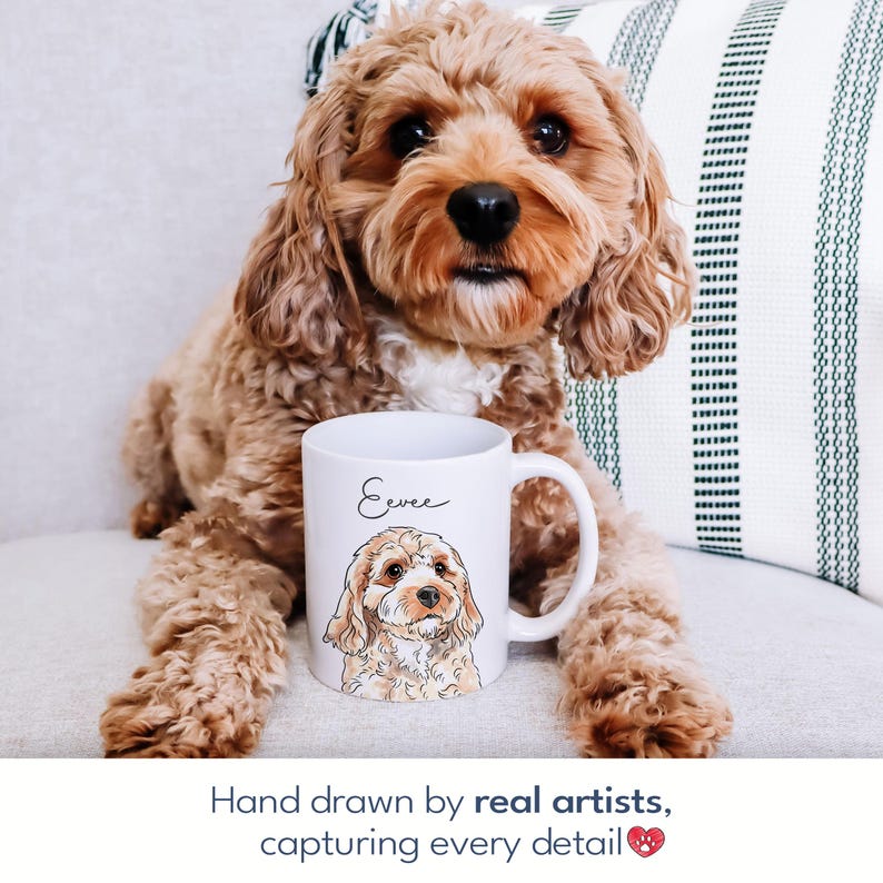 Custom Pet Mug Using Pet Photo + Name Custom Dog Mug Dog Coffee Cup Personalized Pet Mugs Dog Mom Mug Personalized Cat Dad Mug New Dog Mug