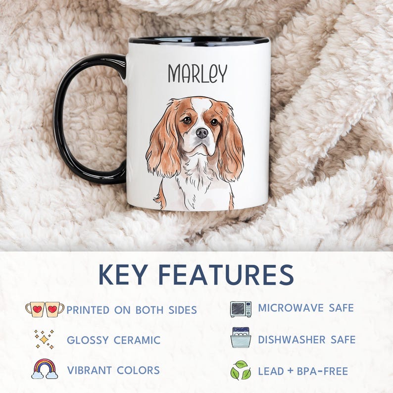 Custom Pet Mug Using Pet Photo + Name Custom Dog Mug Dog Coffee Cup Personalized Pet Mugs Dog Mom Mug Personalized Cat Dad Mug New Dog Mug