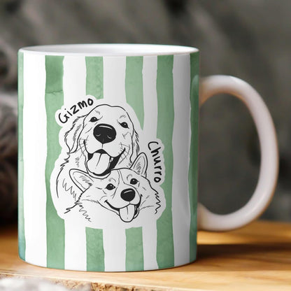 Custom Pet Portrait Mug, Personalized Dog Mug, Custom Cat Mug, Pet Memorial Gift, Dog Mom Gift, Custom Photo Mug