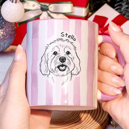 Custom Pet Portrait Mug, Personalized Dog Mug, Custom Cat Mug, Pet Memorial Gift, Dog Mom Gift, Custom Photo Mug