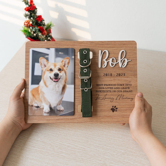 Personalized Memorial Pet Collar Frame MP02