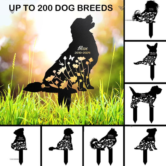 Dog Memorial Stake – Custom Dog Grave Marker & Garden Sign