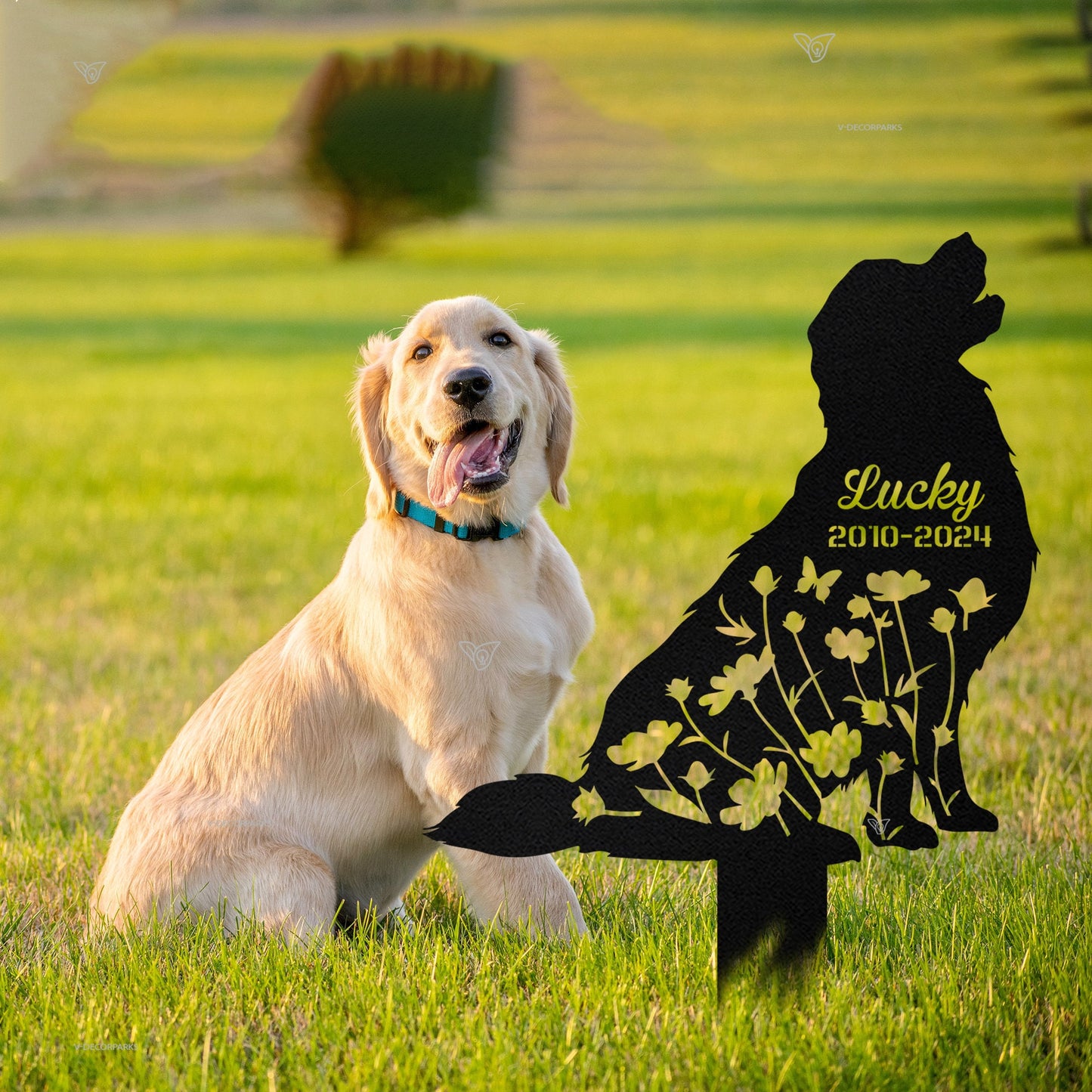 Dog Memorial Stake – Custom Dog Grave Marker & Garden Sign