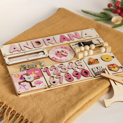 Personalized Baby Busy Board A11