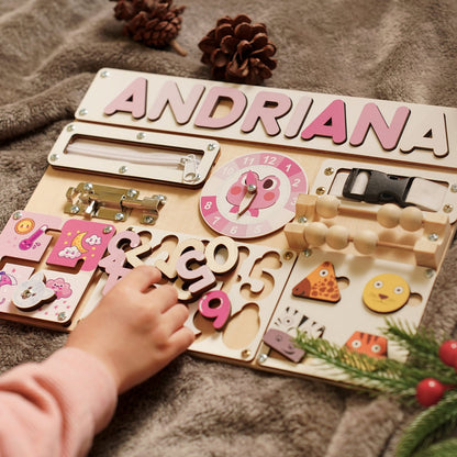 Custom Busy Board for Baby Girl or Boy A11