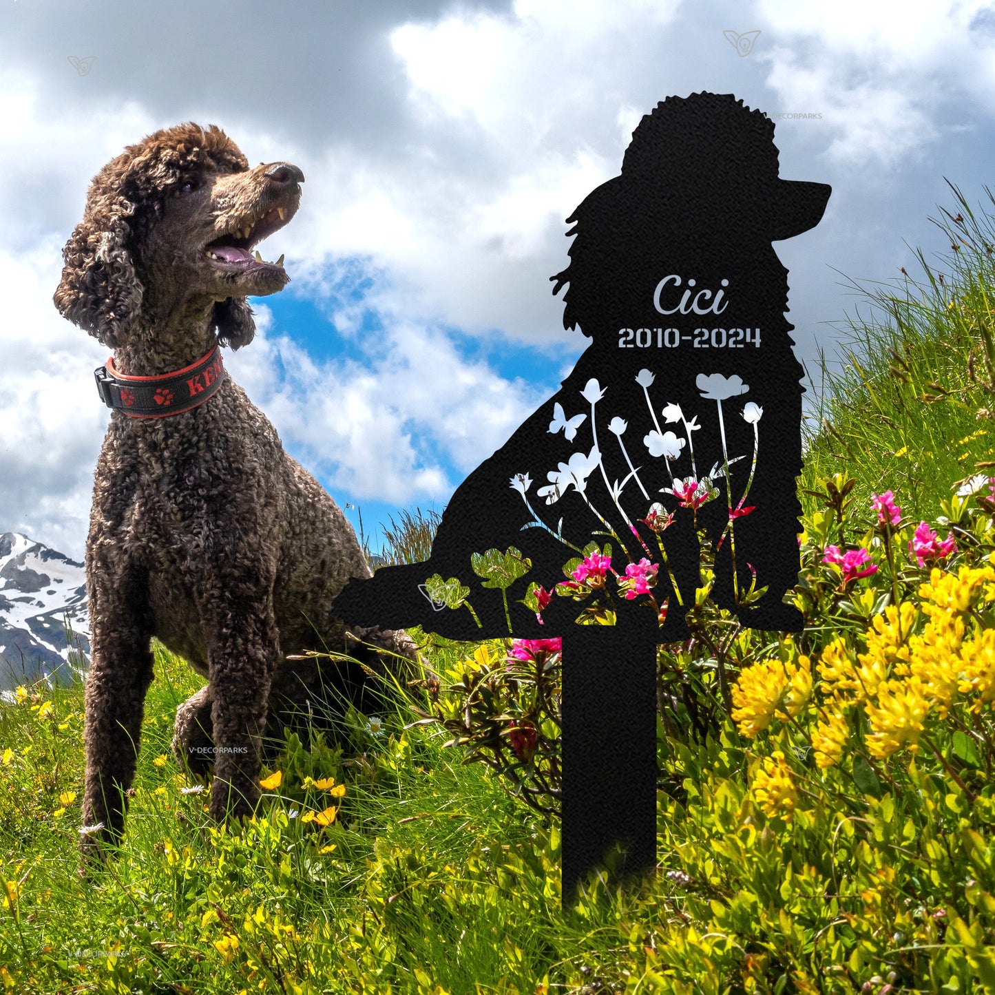Dog Memorial Stake – Custom Dog Grave Marker & Garden Sign