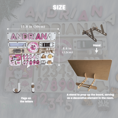 Custom Busy Board for Baby Girl or Boy A11