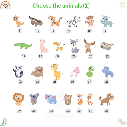 Name Puzzle Board, Forest Animal Puzzle