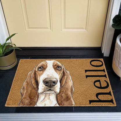 Custom Pet Portrait Funny Doormat Watercolor Art - Personalized Doormat V2