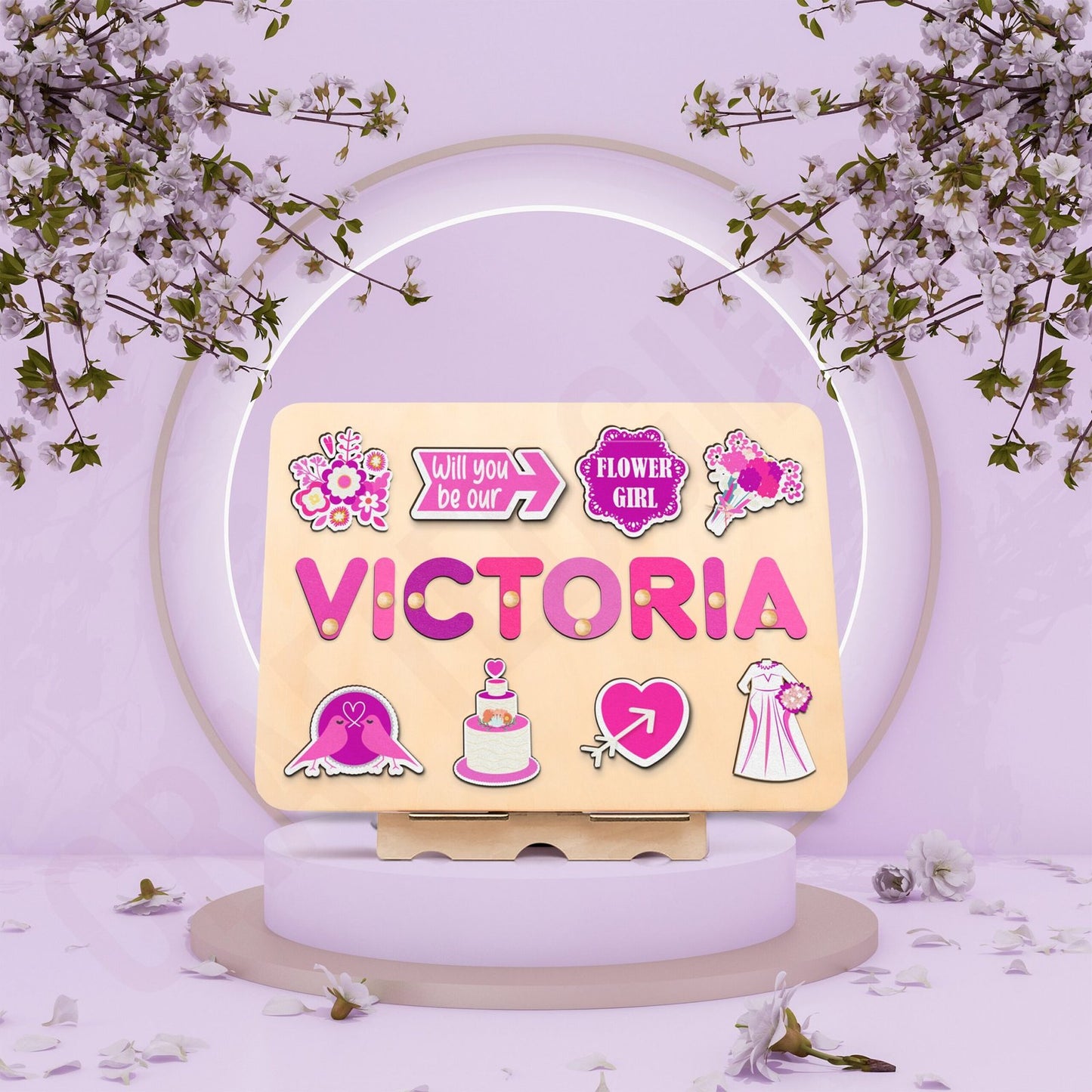 Flower Girl Proposal | Wedding Flower Girl Name Puzzle