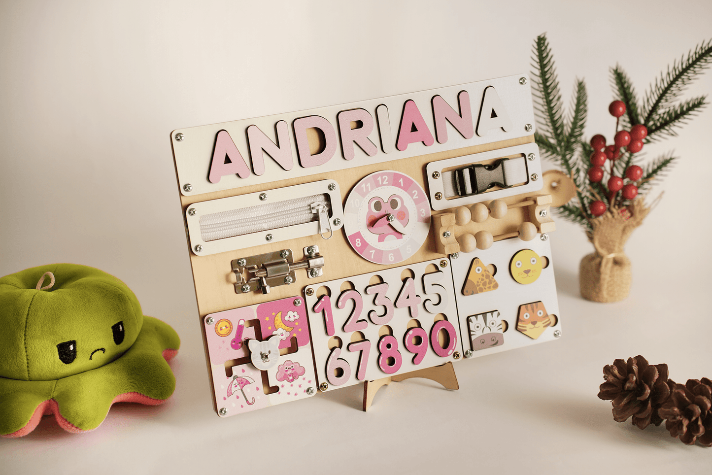 Custom Busy Board for Baby Girl or Boy A11