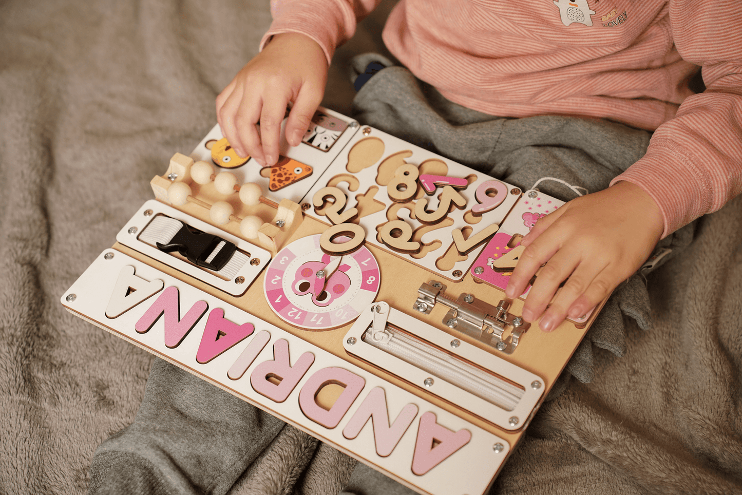 Custom Busy Board for Baby Girl or Boy A11