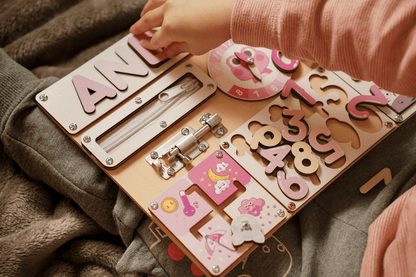 Custom Busy Board for Baby Girl or Boy A11