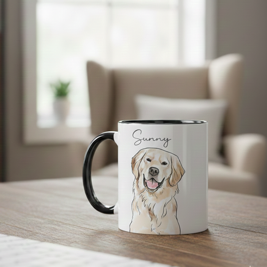 Custom Pet Mug Using Pet Photo + Name Custom Dog Mug Dog Coffee Cup Personalized Pet Mugs Dog Mom Mug Personalized Cat Dad Mug New Dog Mug