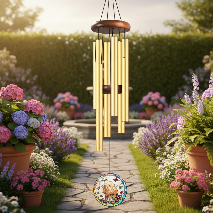 Custom Pet Wind Chime – Personalized Memorial Gift