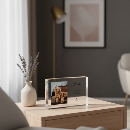 Cat Memorial Plaque, Hardest Goodbye, Forever In Our Heart | P01