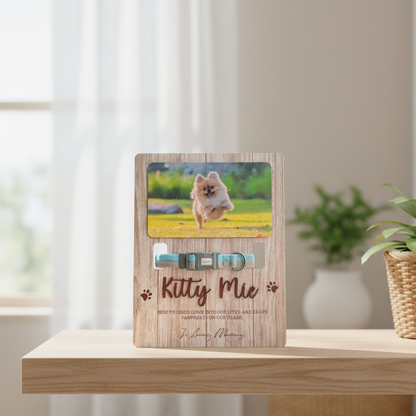 Pet memorial frame, Pet Collar Holder, Pet Sympathy, In Loving Memory, Pet Loss Frame, Cat Memorial Gift, Pet Memorial Gift MP08