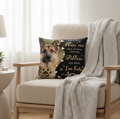Custom Pet Memorial Pillow, Pet Loss Gift with Photo, Dog Cat Memorial Cushion, Sympathy Gift for Pet Lover, Personalized Pet Remembrance