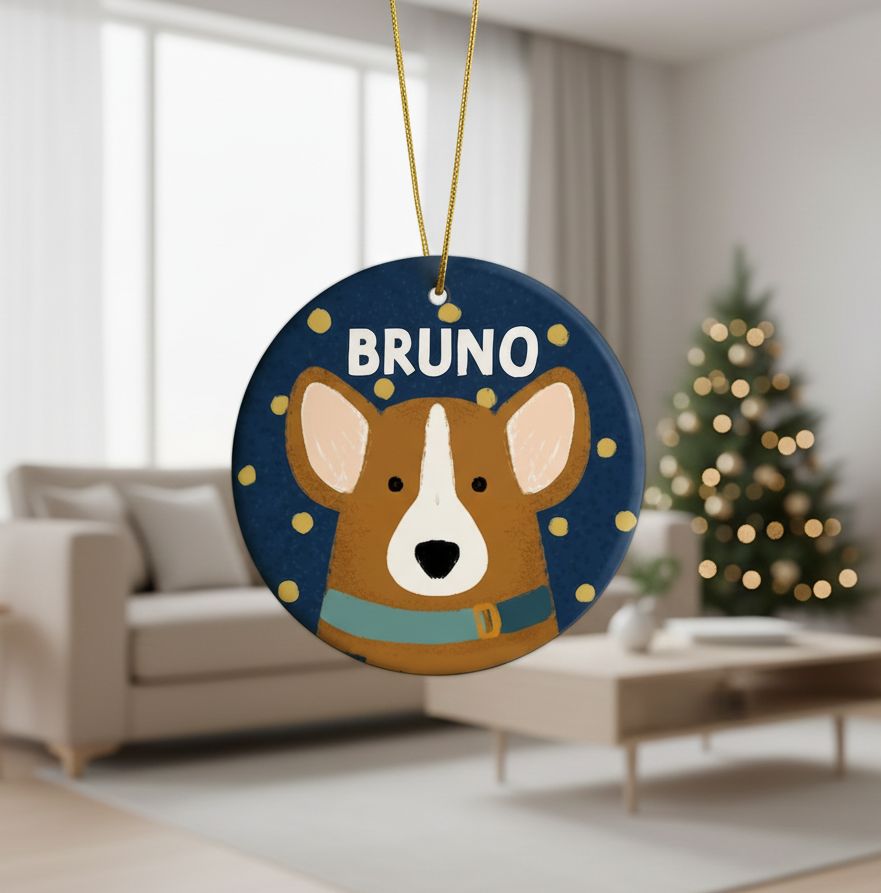 Personalized Pet Ornament – Custom Dog & Cat Ornament, Memorial Keepsake, Personalized Holiday Decoration