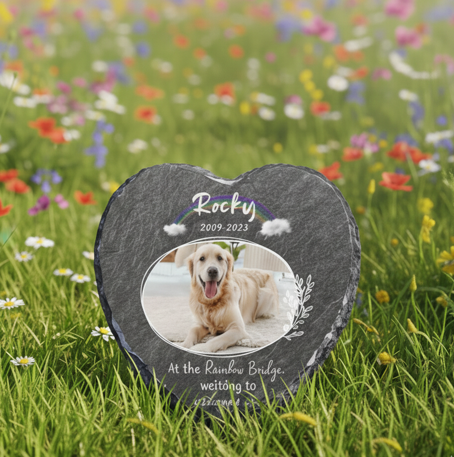 Pet Memorial Stone, Personalized Pet Memorial Gift, Garden Memorial Stone, Pet Grave Marker, Pet Loss Gift, Dog Memorial Stone, Garden Stone