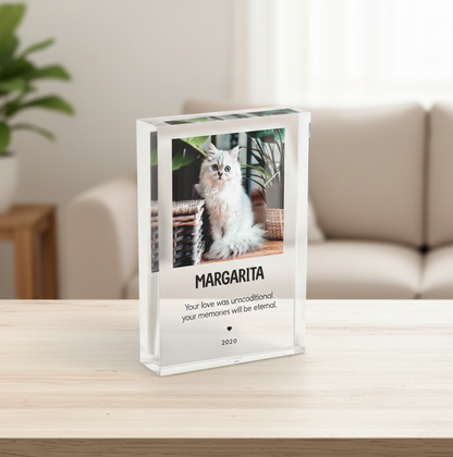 Cat Photo Gift, Photo Block Print, For your Four-Legged Friend | P01