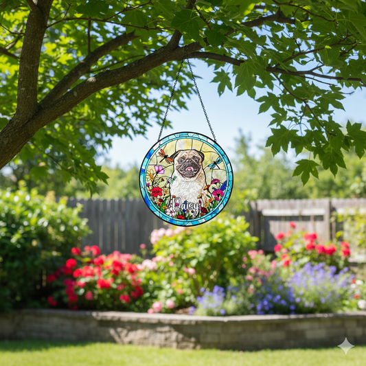 Christmas 2025 Dog Memorial Suncatcher Gift, Personalised Photo Suncatchers,Dog Lovers Memorial Gift, Pet Memorial, Window Decorations CDS01