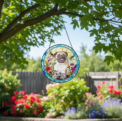 Christmas 2025 Dog Memorial Suncatcher Gift, Personalised Photo Suncatchers,Dog Lovers Memorial Gift, Pet Memorial, Window Decorations CDS01