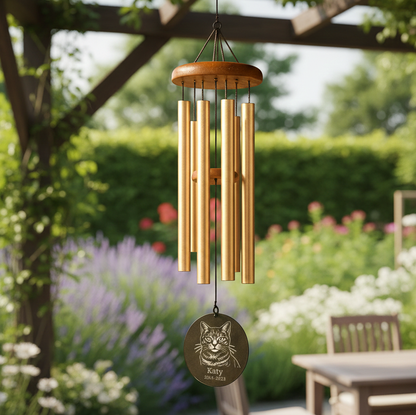 Dog Memorial Wind Chime – Personalized Pet Loss Gift